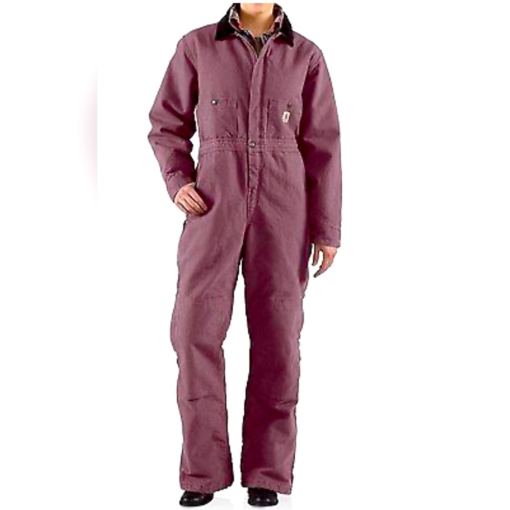 Womens Carhartt Insulated Coveralls Purple Large Regular